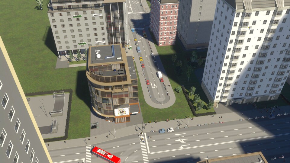 Nicht jede Straße muss an eine andere anschließen. Durch Sackgassen können Knotenpunkte entlastet werden.