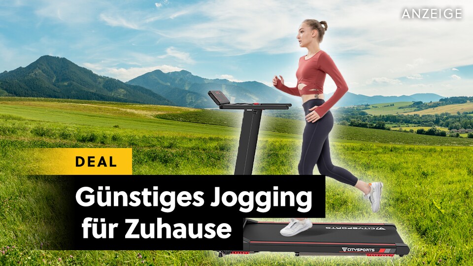 Mit diesem Laufband von Citysports könnt ihr bei jedem Wetter zu Hause joggen - für einen stabilen Preis!