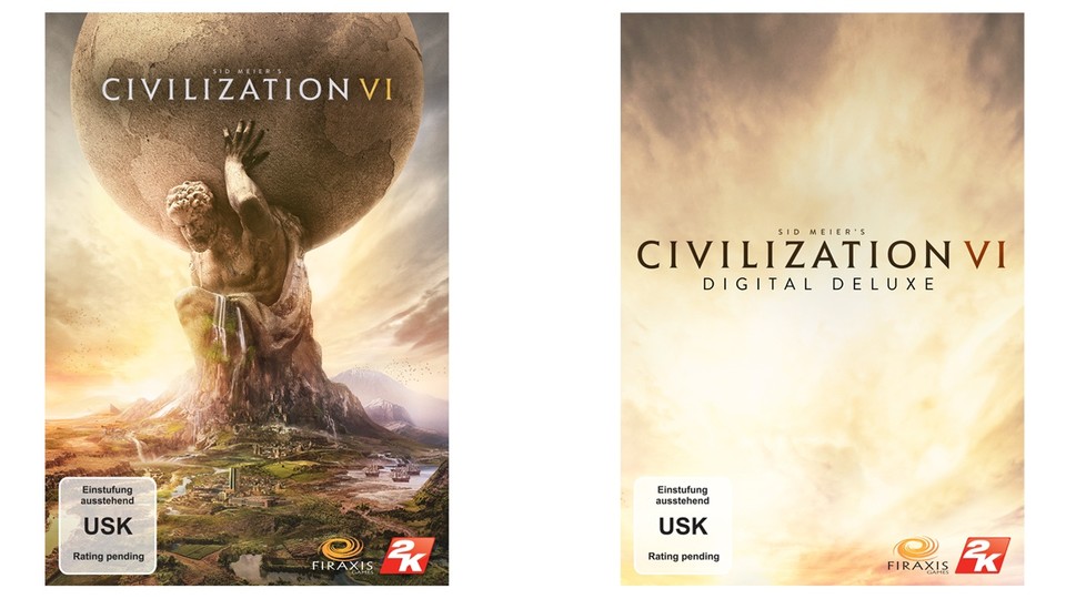 Civilization 6 erscheint sowohl als Standard- (links), ala auch als Digital Deluxe Edition. 
