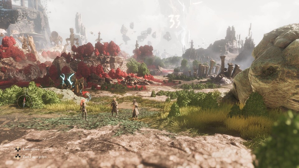 Die fremdartige Welt von Clair Obscur präsentiert sich auffallend bunt und fröhlich. Und auch die Helden hören nie auf, das Schöne um sich herum, wertzuschätzen.