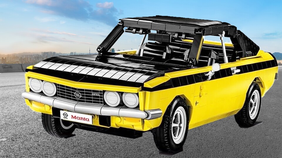 Die polnische Marke COBI hat auch schicke, detaillierte Automodelle, so wie diesen 1970er Opel Manta.