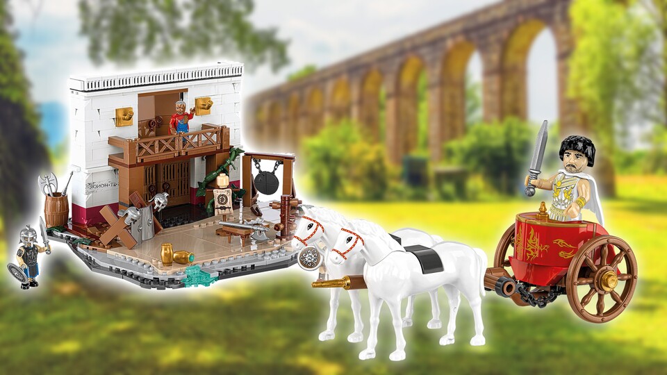 Die Gladiatorenschule und der Streitwagen runden das römische Thema bei COBI ab. Kämpferisch bleibt es trotzdem.