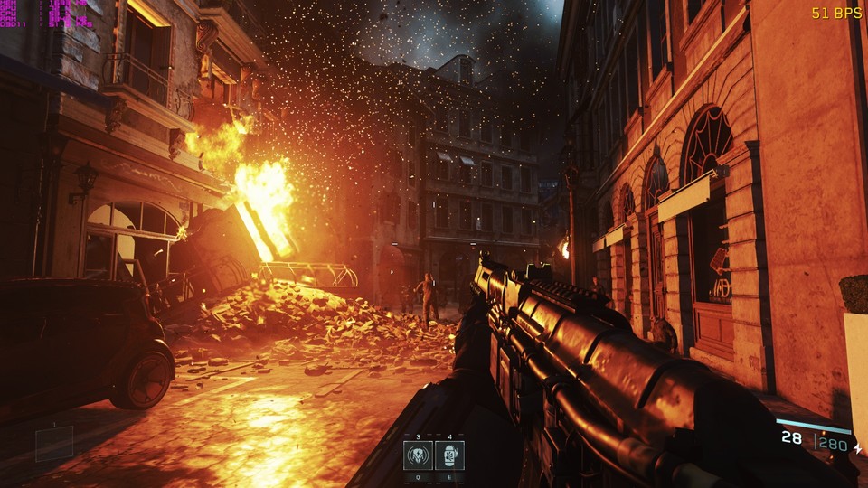 Auch der neueste Teil von Call of Duty basiert auf der schon oft eingesetzten Infinity Ward-Engine. Beleuchtung und Effekte wissen zu gefallen, insgesamt wirkt die Grafik aber nicht mehr ganz zeitgemäß.