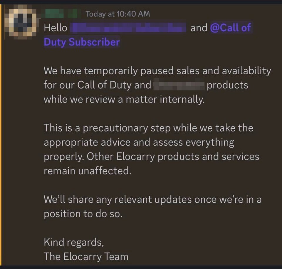 Der Cheat-Anbieter hat zumindest Call of Duty aus dem Programm genommen. Aimbots und Wallhacks für Tarkov, Apex Legends und Battlefield werden weiterhin angeboten.