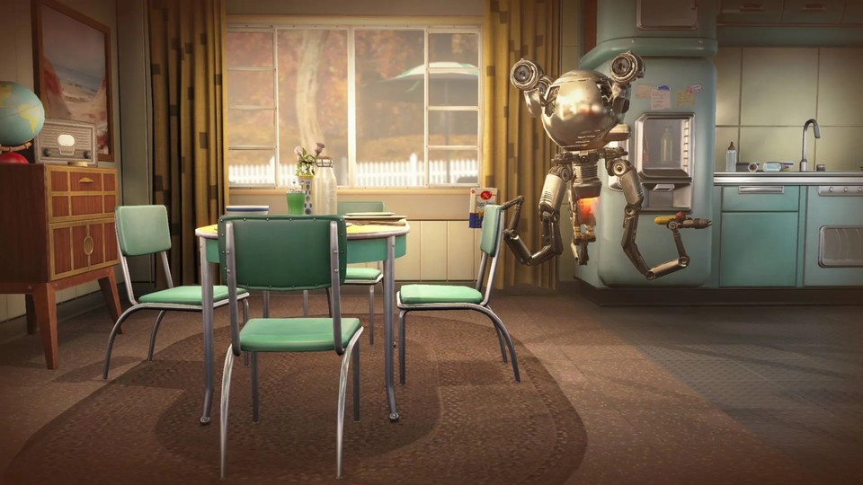 Mr. Handys were sold as household helpers in Fallout before the nuclear war.