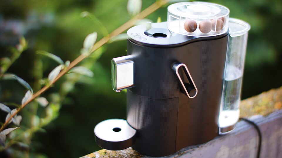 Mir gefällt das Design der Maschine. Sie startet das ein oder andere Gespräch.