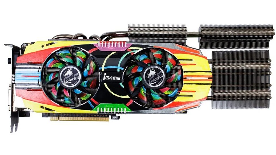Die meisten Reddit-Nutzer halten die Colorful Geforce GTX 660 Ti iGame Edition für die hässlichste Grafikkarte. (Bildquelle: MyDrivers)