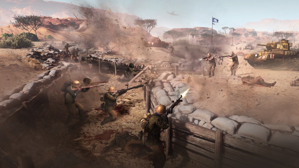 In der Story von Company of Heroes 3 kämpfen wir diesmal an der Seite der Wehrmacht gegen die Briten - und zwar in Nordafrika.