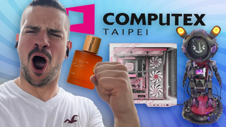 Diese Momentaufnahme stammt nicht von Jakob bei einem Fußballspiel, sondern während der Computex 2025. Ein wilder Ritt – für ihn und uns daheim.