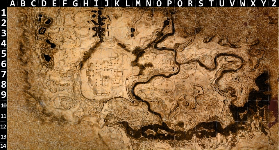 Die geplante Weltkarte von Conan Exiles.