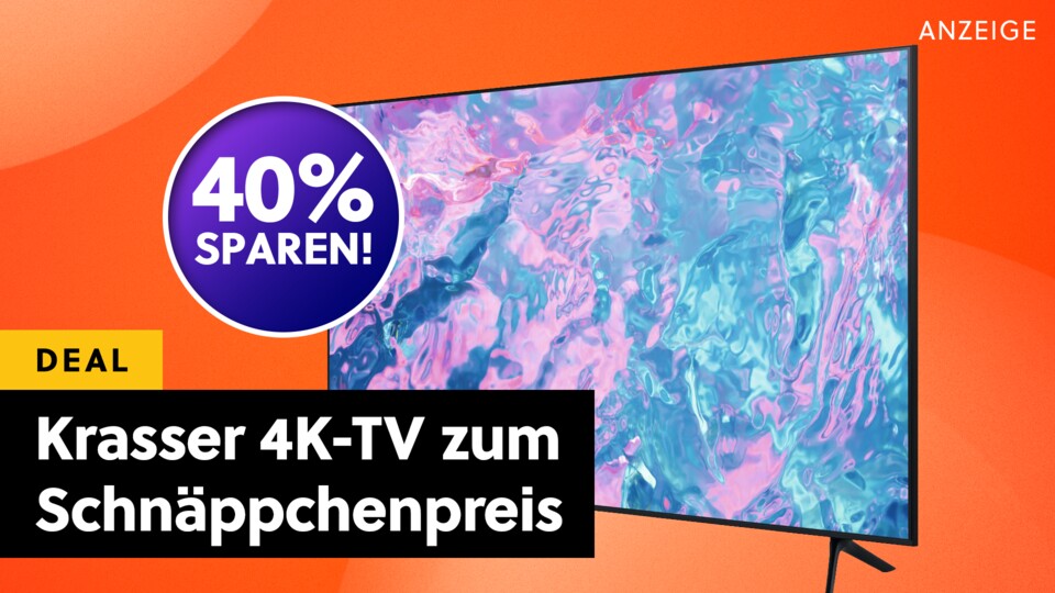 Dieser 4K-Fernseher von Samsung ist gigantisch riesig und erschreckend günstig zu haben.
