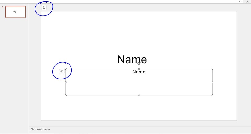 Das Copilot-Symbol erscheint nun an vielen Elementen in euren Office-Dokumenten. Hier als Beispiel in PowerPoint. Quelle: CapAcrobatic2539 via Reddit.