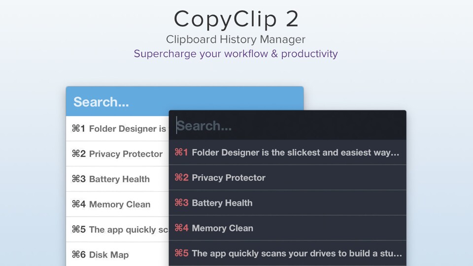 Wer viel und häufig kopiert, sollte ein Blick auf CopyClip werfen. Bildquelle: CopyClip