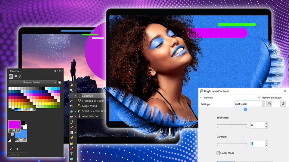 Altgewohnte Funktionen: Photoshop-Veteranen werden sich in PaintShop schnell zurechtfinden!