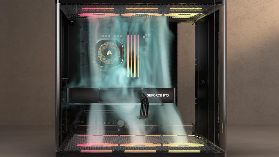 Die inneren Werte zählen: Auf diesem Bild seht ihr, wie der vertikale Luftstrom in der Hauptkammer dafür sorgt, dass Hitzestau für euch ein Fremdwort wird.