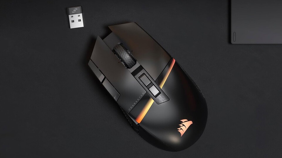 Laut Herstellerseite gewährt die Corsair Darkstar Wireless eine beachtliche Akkulaufzeit von bis zu 80 Stunden!