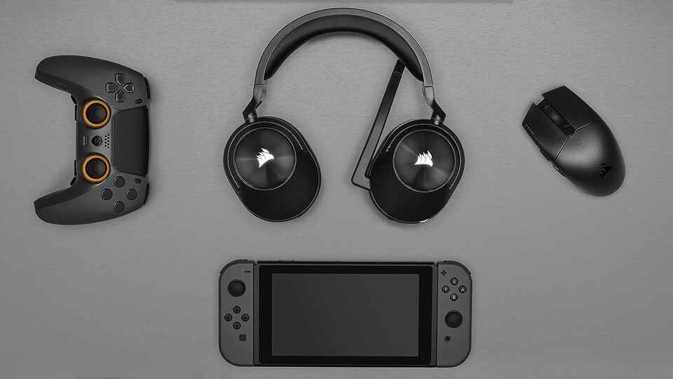 Das Corsair HS55 Wireless Gaming-Headset ist mit jedem Bluetooth-fähigen Gaming-Gerät kompatibel.