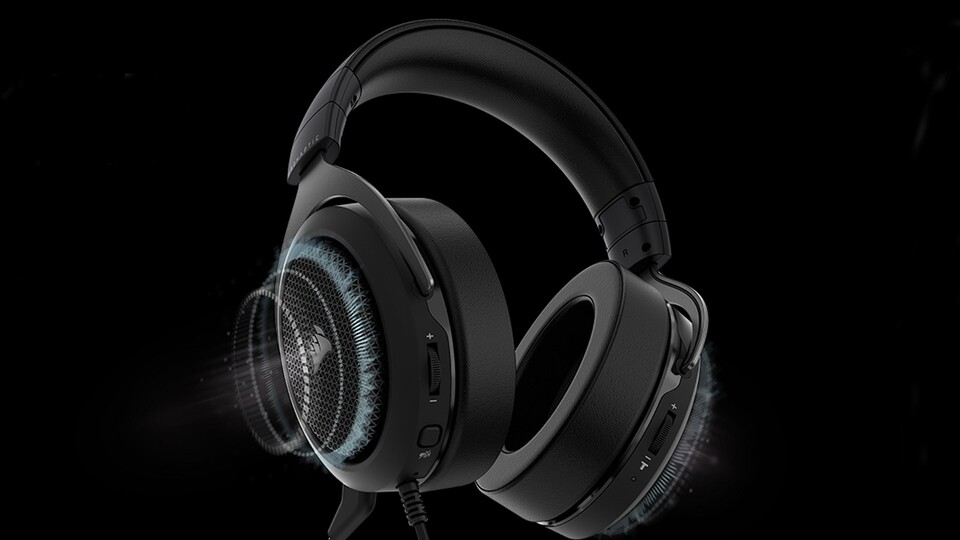 Auf Knopfdruck stummschalten: Die leicht zu erreichenden Bedienelemente auf der Unterseite des Headsets bieten ein hohes Maß an Bedienkomfort!