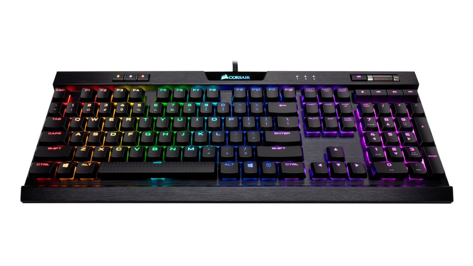 Corsair K70 RGB MK.2 Low Profile Rapidfire - kein sehr eingängiger Name für eine ansonsten aber sehr hochwertige Tastatur.
