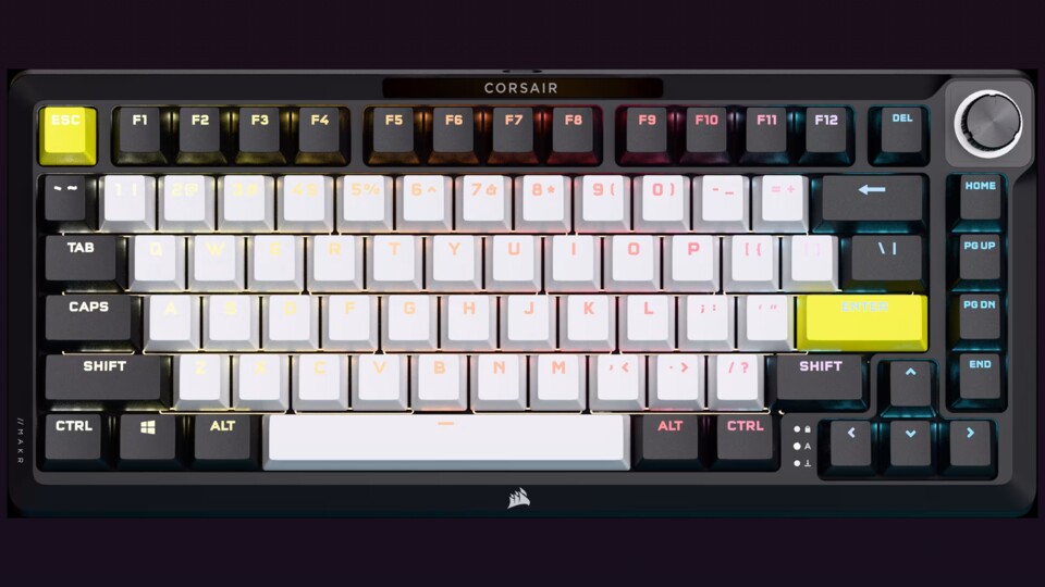 Die coole Optik und extrem wertige Haptik der Corsair MAKR 75 konnte mich sofort überzeugen.