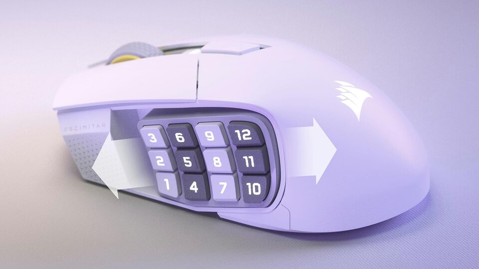 Maximale Ergonomie und Komfort: Dank des anpassbaren Key Sliders passt sich diese Maus eurer Hand an.