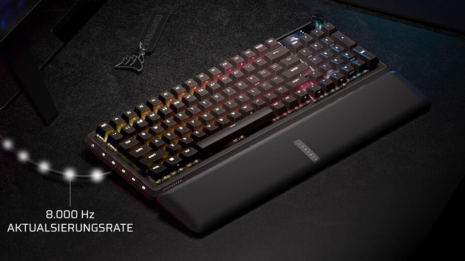 8.000Hz Hyper-Polling in Aktion: Die Vanguard PRO 96 sendet eure Befehle über 8x schneller an den PC als herkömmliche Tastaturen. So holt ihr euch in Shootern den entscheidenden Vorteil, bevor euer Gegner überhaupt reagiert!