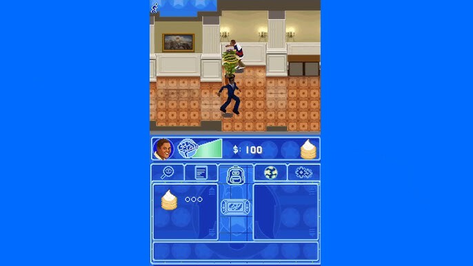 Hier seht ihr Cory beim heroischen Kampf gegen Agenten des Secret Service.