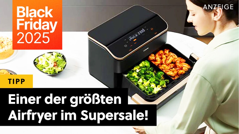 Cosori is probably the best-selling air fryer manufacturer in Germany - now the huge Twin Blaze is on offer at a reasonable price!