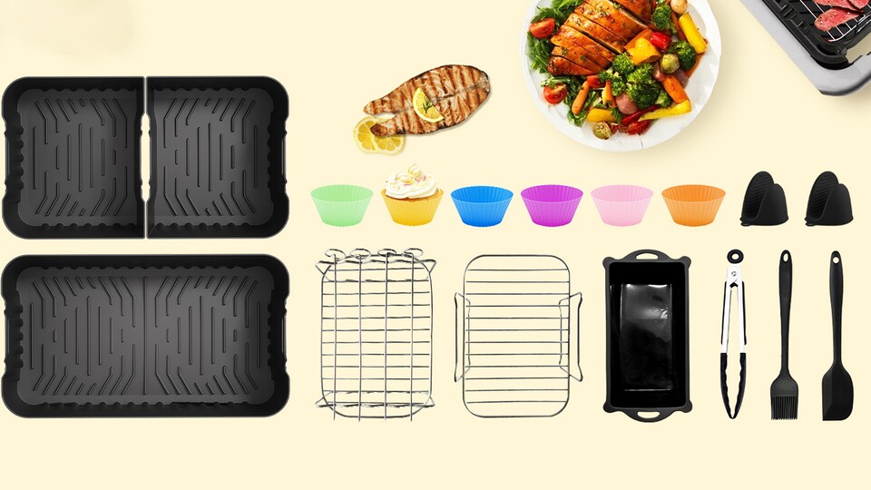 Dieses inoffizielle Zubehör zum Dual Blaze TwinFry ist durchaus praktisch und ermöglicht viele neue Wege, euren Airfryer zu nutzen, wie zum Beispiel Schaschlikspieße!