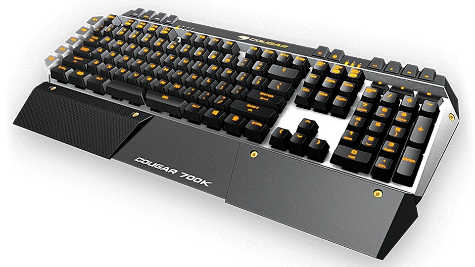 Das Cougar 700K ist ein Gaming-Keyboard mit mechanischen Tasten, interessanter Optik und Tastenbeleuchtung.