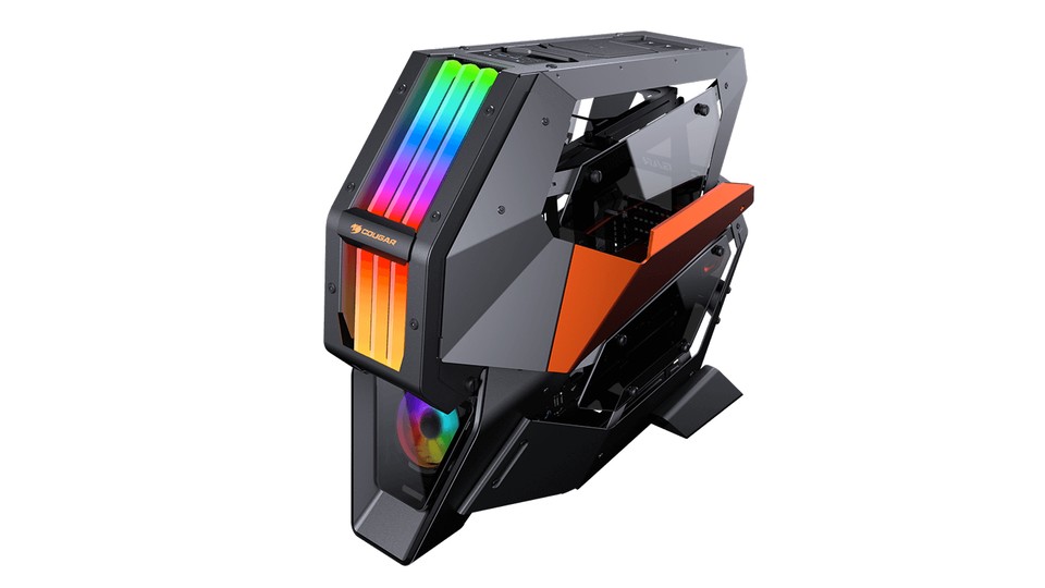 Die RGB-Beleuchtung kann über einen Schalter am Gehäuse oder per Verbindung zum Mainboard gesteuert werden.