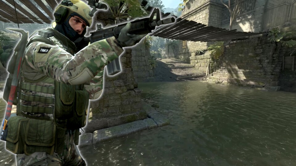 Schon stillstehend sieht das Wasser in Counter-Strike 2 ziemlich beeindruckend aus.