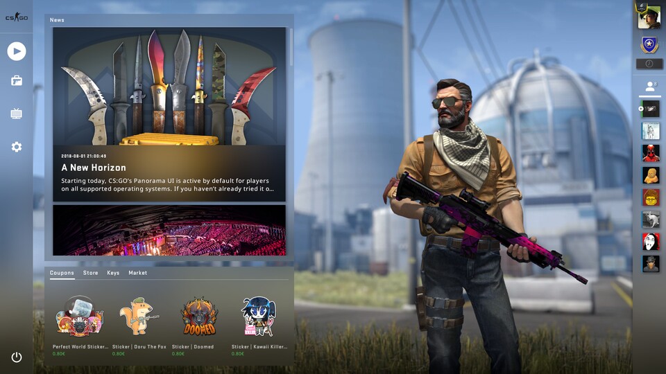 Counter-Strike: Global Offensive wurde mit Panorama UI verschönert.