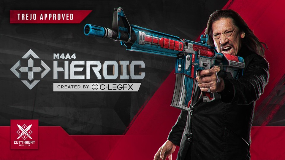 Danny Trejo macht Werbung für Waffenskins des Cuttthroat Sets für Counter-Strike: Global Offensive. Der Designer Chris Le macht Trashfilme, in denen unter anderem Trejo mitspielt.