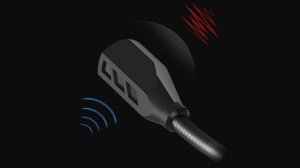 Creative hat auch das Mikrofon beim H5 Tournament Edition verbessert. Außerdem ist es abnehmbar, wodurch das Headset im Handumdrehen zum mobilen HiFi-Kopfhörer wird.