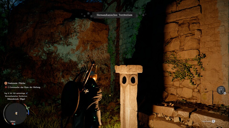 Für Abyss-Grenzsteine müsst ihr meist zunächst ein kleines Rätsel lösen. Manchmal kommt ihr auch einfach so an das Abyss-Artefakt.