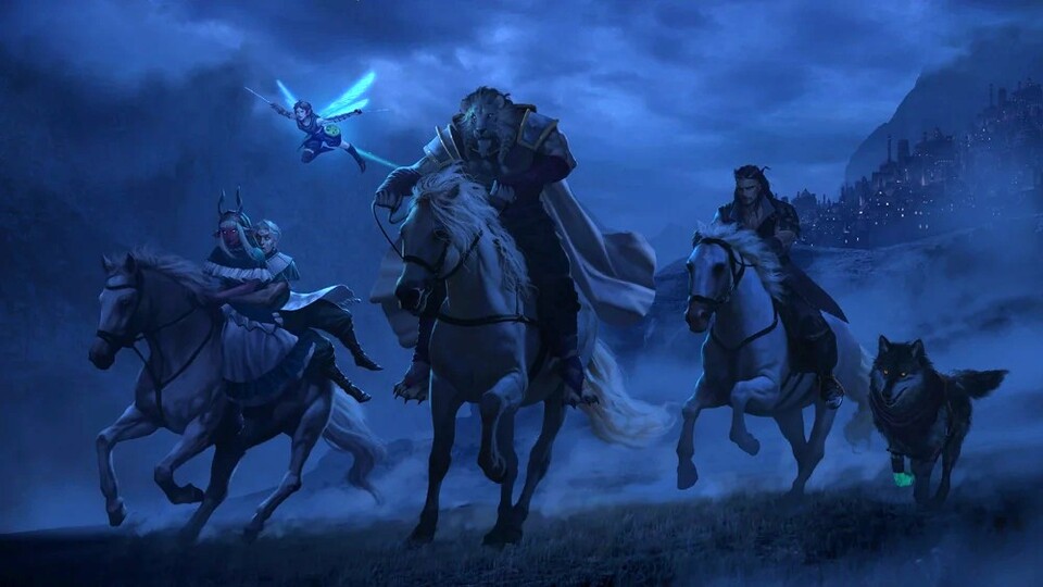 Bei Nacht und Nebel machte sich die erste Gruppe auf den Weg. Offizielles Artwork: Daniel Jiménez Villalba