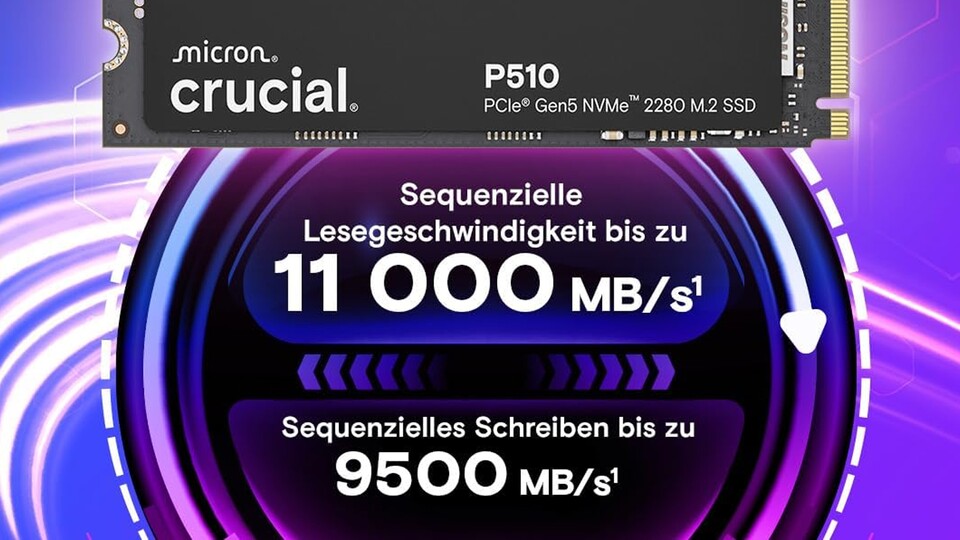 Mit der Crucial P510 im Gehäuse haben lange Ladebalken künftig keine Chance mehr bei euch!