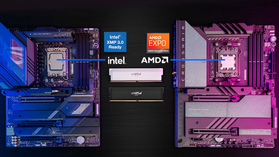 Dank XMP und EXPO eignet sich der Arbeitsspeicher sowohl für Intel- als auch AMD-Prozessoren.