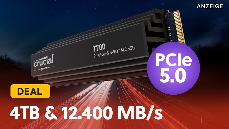 Nie wieder Ladezeiten: Mit dieser M.2 SSD für PCIe 5.0 habt ihr den absoluten Champion im PC!