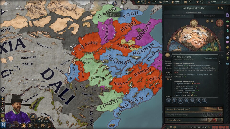 Vor kurzem wurde die Spielwelt von Crusader Kings 3 erst weit noch Osten vergrößert.