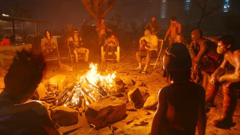 Lagerfeuer-Romantik bei den Nomads