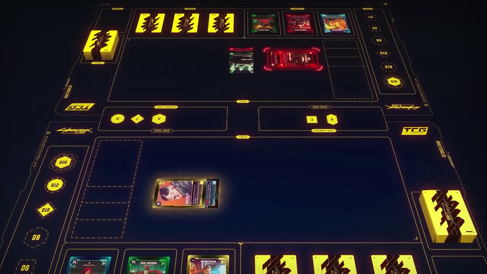 Ihr müsst eurem Gegner Gigs abluchsen, die durch Würfel dargestellt werden.