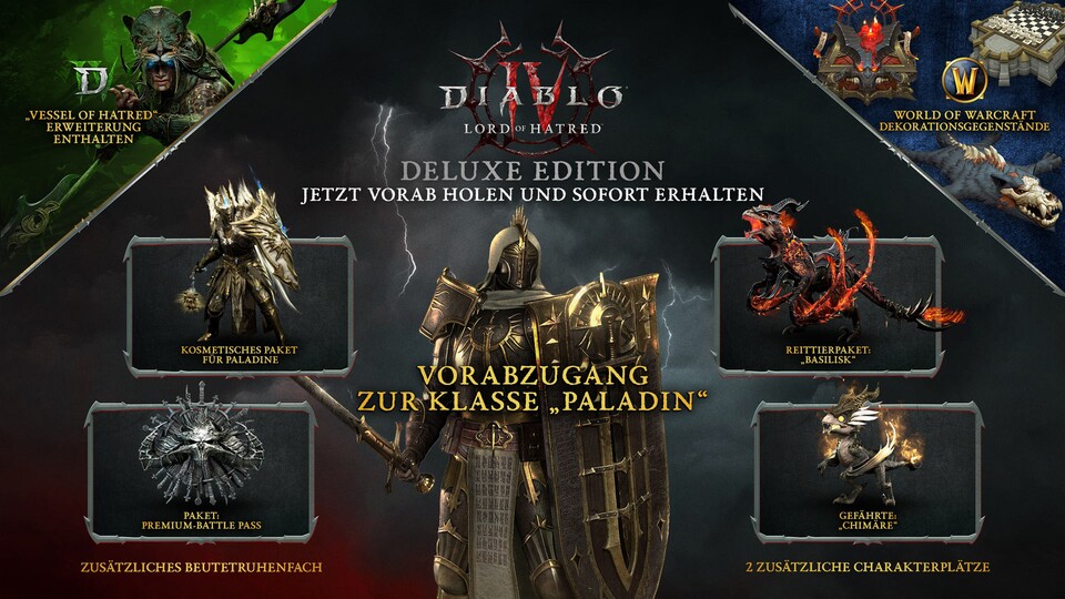 Hier bekommt ihr ein cooles Reittier, ein Pet und schicke Klamotten.