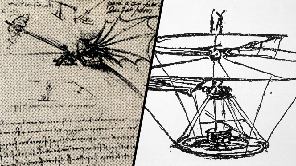 More than 500 years ago, Leonardo da Vinci made the first notes on aircraft.  (Images: adobe.stock)