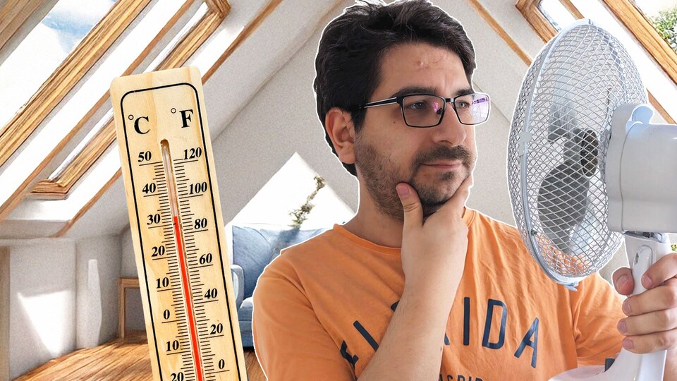 Nur mit einem Ventilator bin ich der Hitze in meiner Wohnung nicht beigekommen.