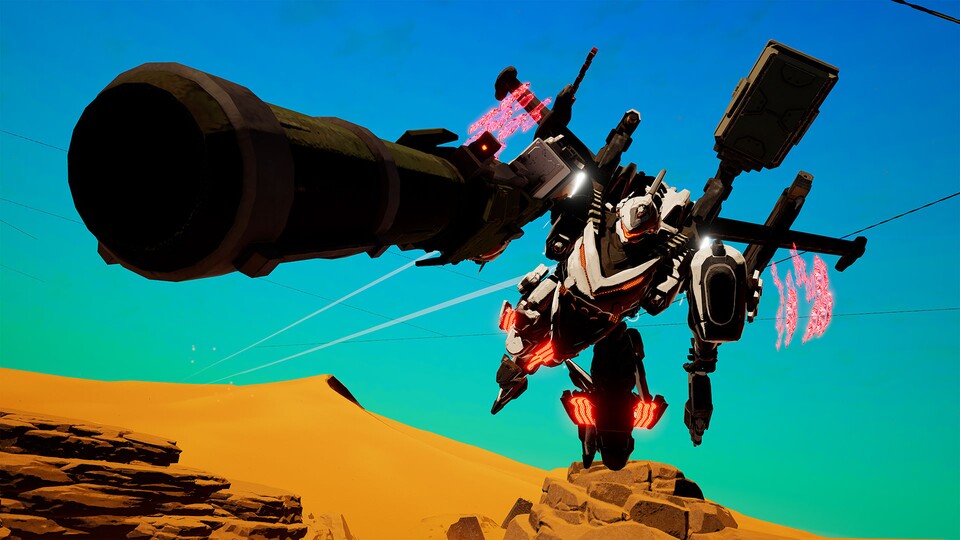 In Daemon X Machina kämpft ihr in eurem Mech um die Rettung der Menschheit.