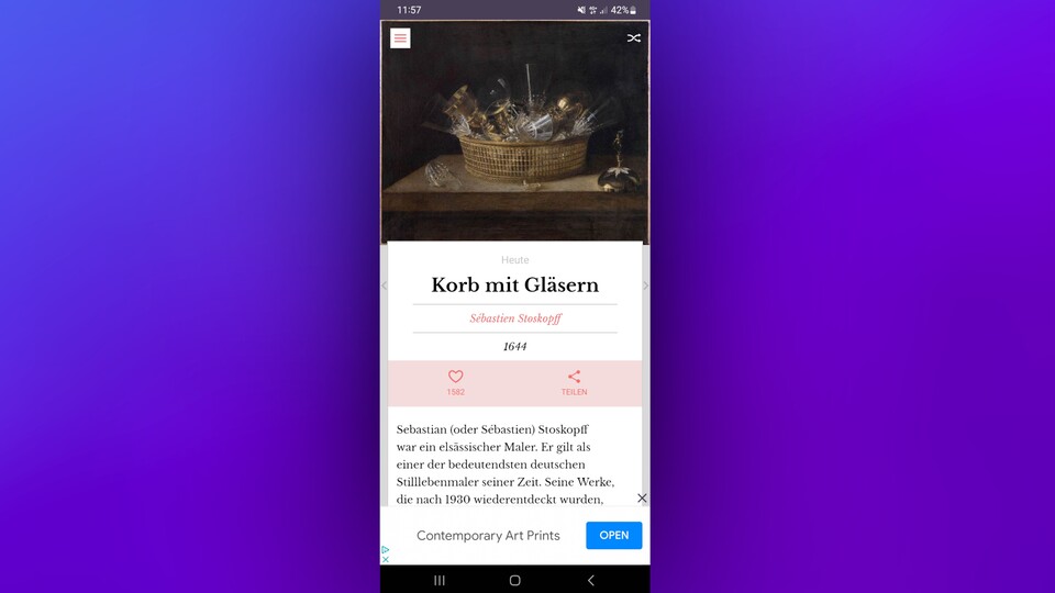 Damit ihr bei der nächsten Cocktail-Party nicht genauso dumm aus der Wäsche schaut wie ich: DailyArt!