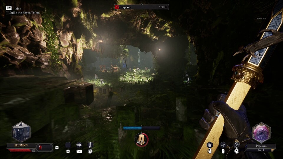 Neben verbrannten Höllenlandschaften gibt es auch grün bewachsene Höhlen.