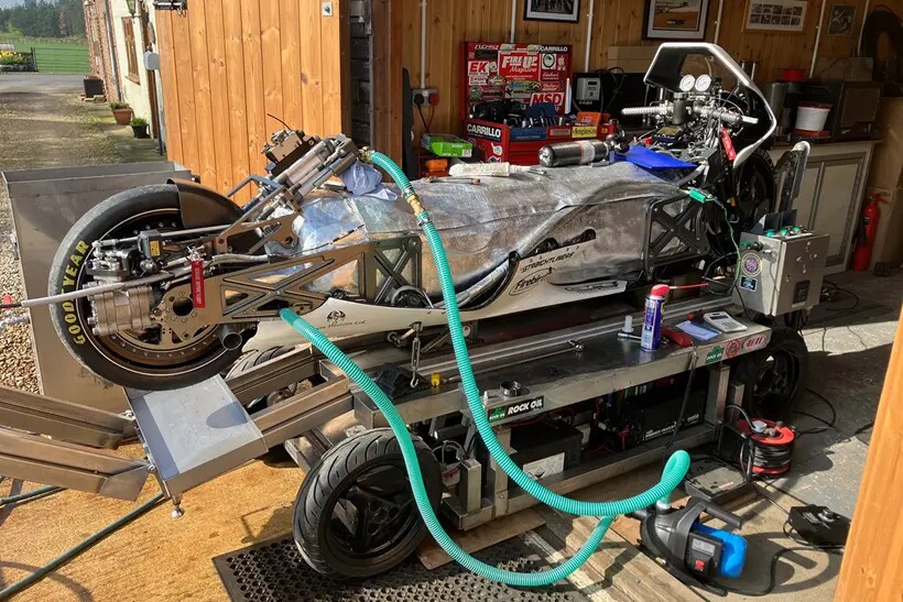 Die »Force of Nature« in der Werkstatt. (Bildquelle: Motorcyclenews)
